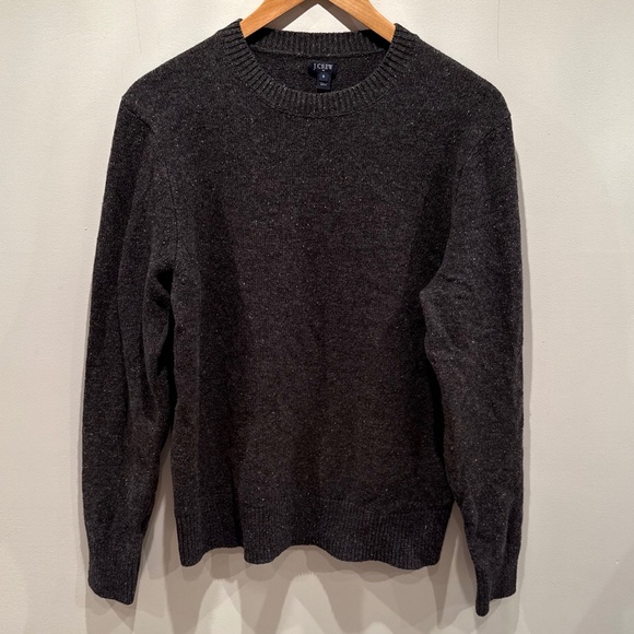J Crew knit marled sweater with elbow patches, size M - Picture 1 of 6